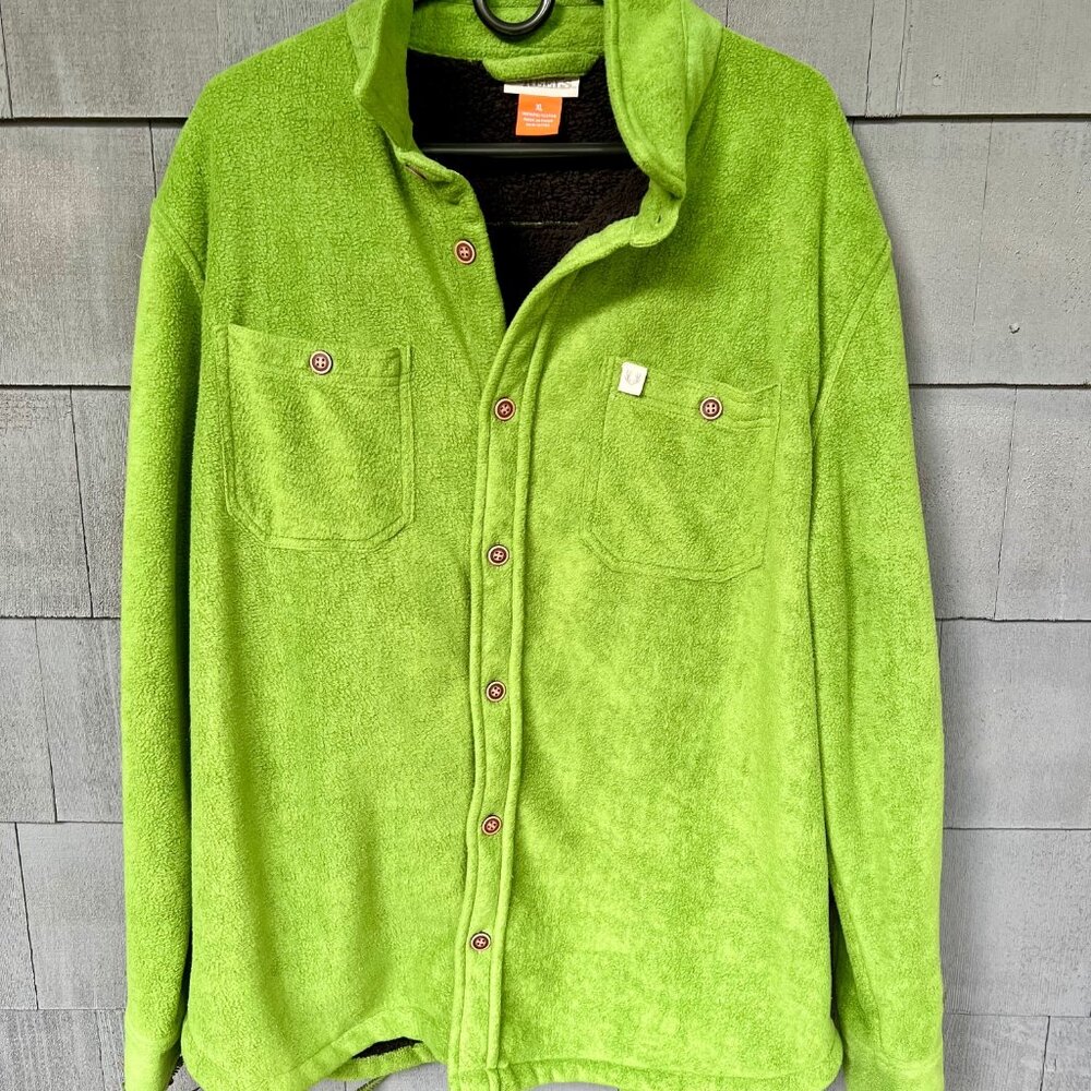 Racks & Reels Men's Sweatshirt Jacket, XL Green